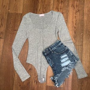 Gray Bodysuit